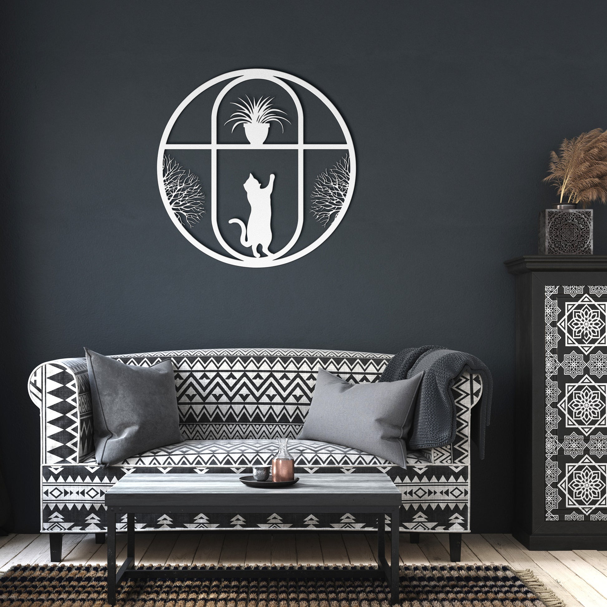 "Cat Window" Wall Art - Weave Got Gifts - Unique Gifts You Won’t Find Anywhere Else!