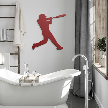 "Baseball Player" Steel Metal Sign - Weave Got Gifts - Unique Gifts You Won’t Find Anywhere Else!