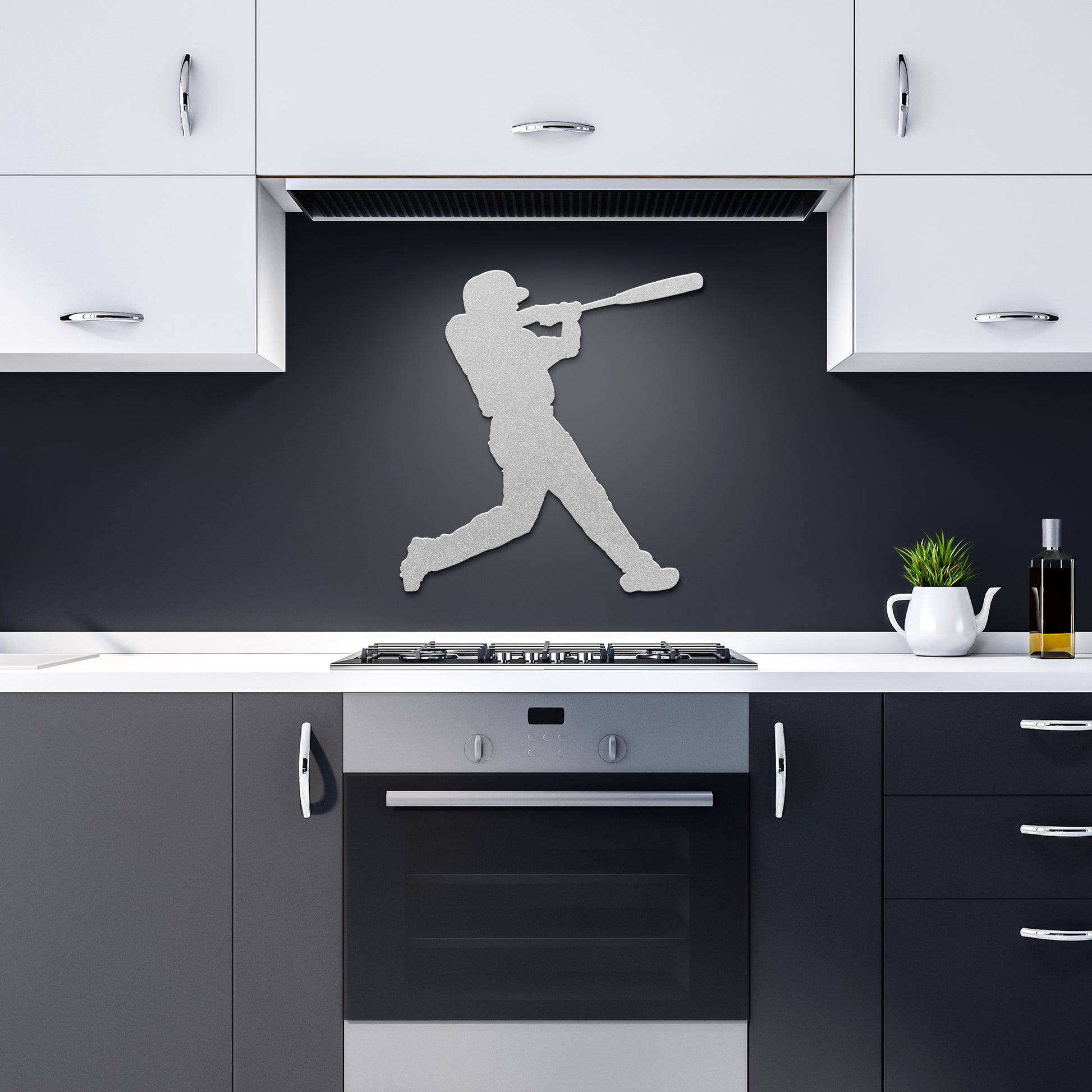 "Baseball Player" Steel Metal Sign - Weave Got Gifts - Unique Gifts You Won’t Find Anywhere Else!