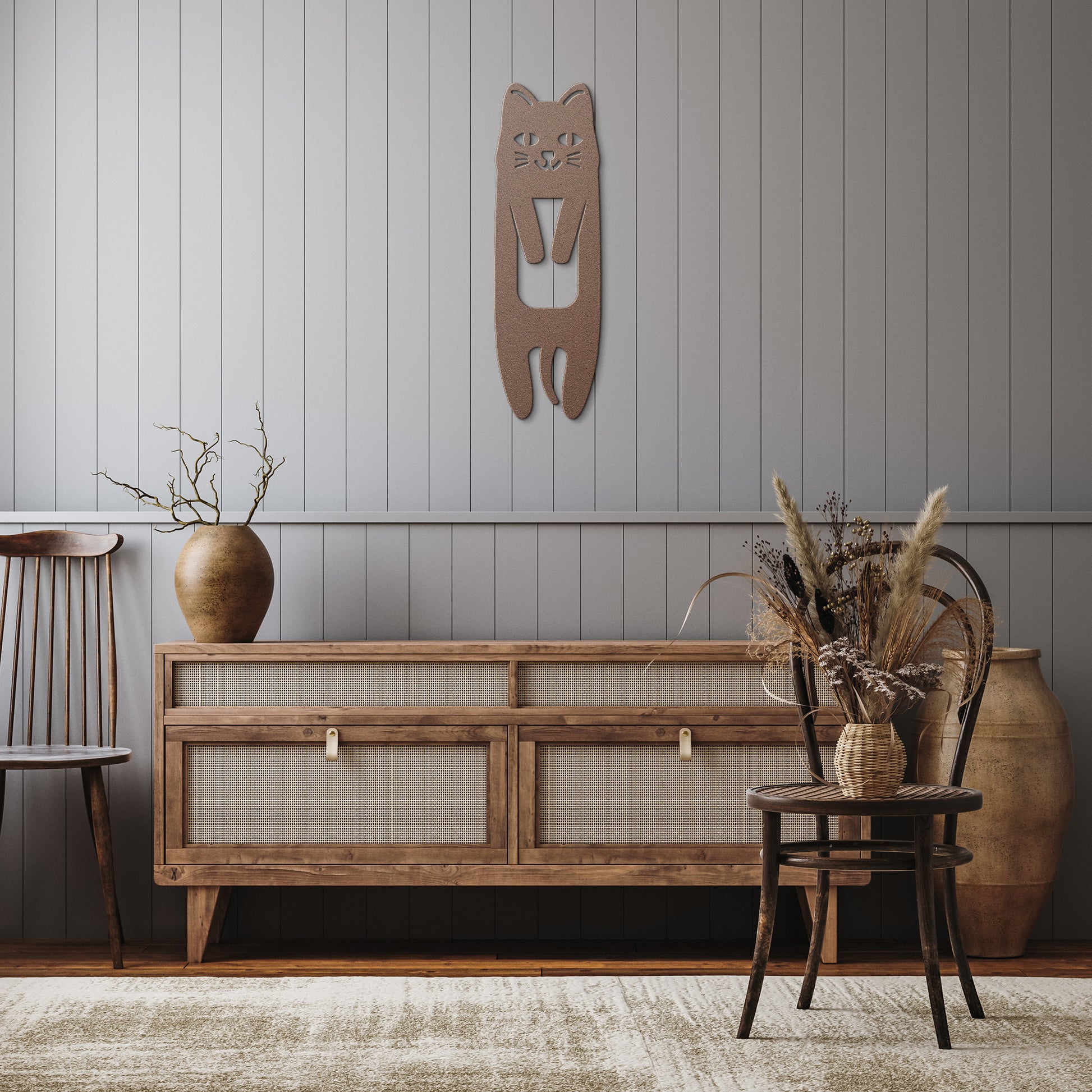 "Kitty Cat" Metal Wall Art - Weave Got Gifts - Unique Gifts You Won’t Find Anywhere Else!
