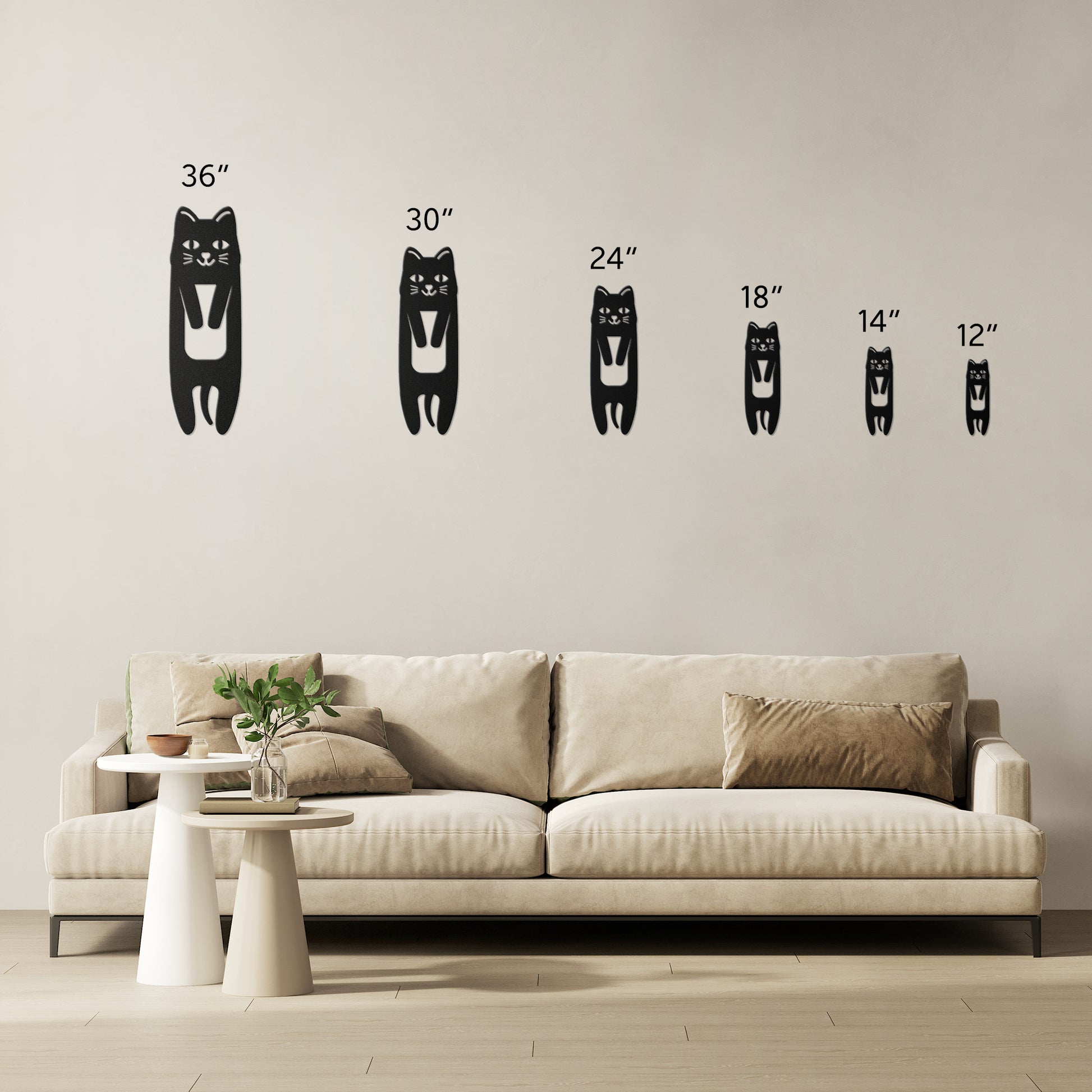 "Kitty Cat" Metal Wall Art - Weave Got Gifts - Unique Gifts You Won’t Find Anywhere Else!