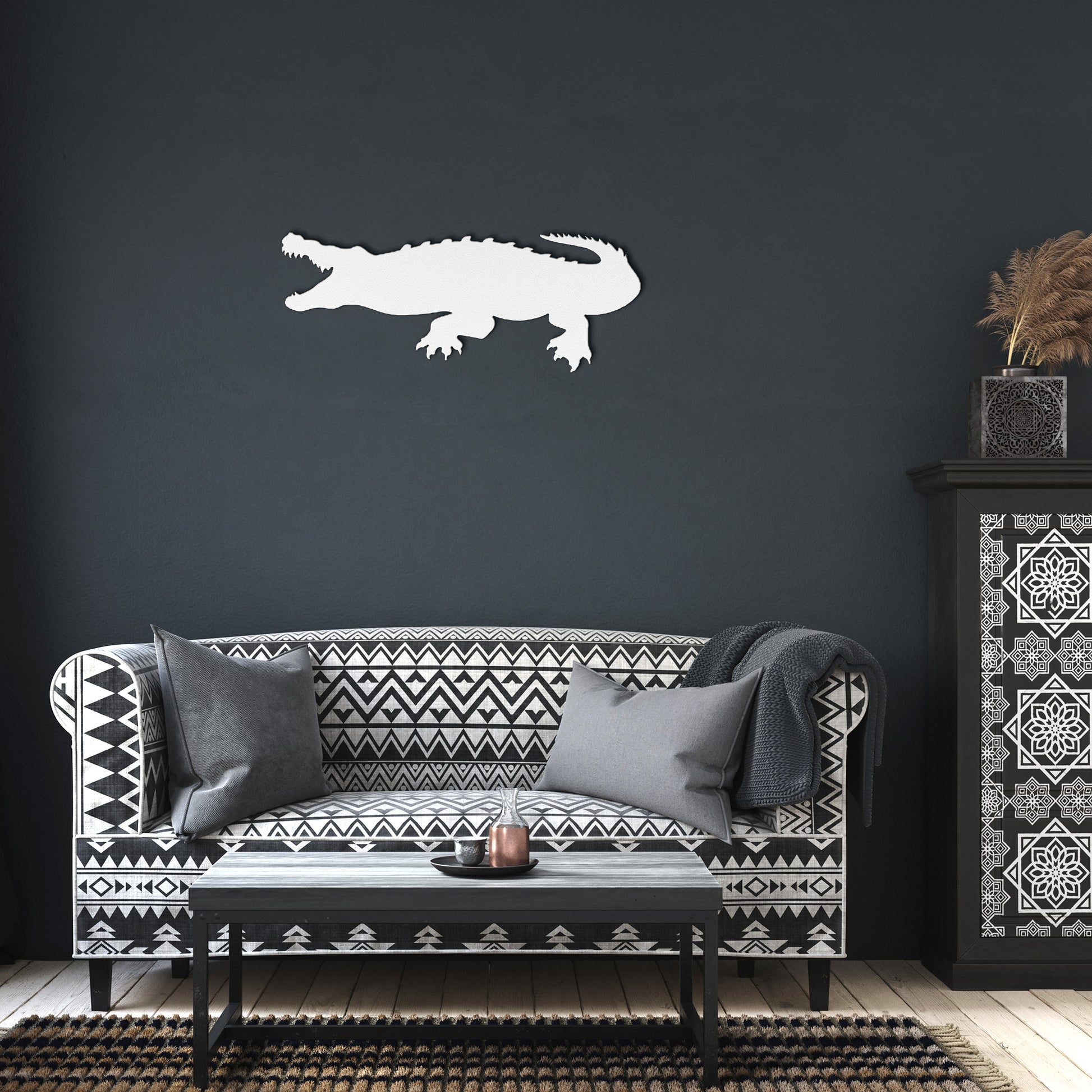 "Angry Crocodile" Steel Sign - Weave Got Gifts - Unique Gifts You Won’t Find Anywhere Else!