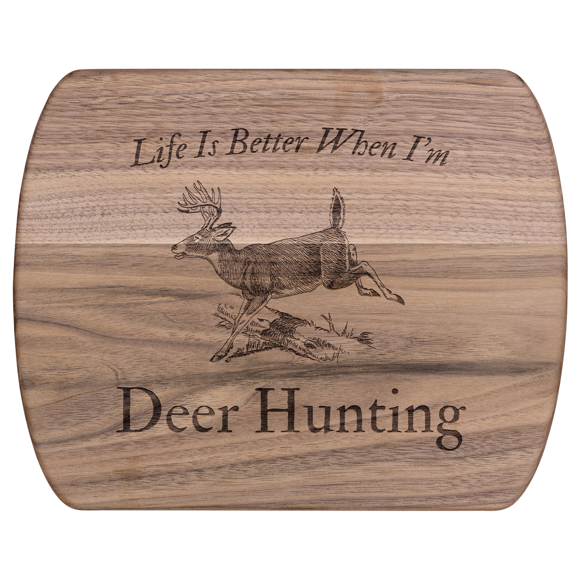 Large engraved cutting board for deer processing
