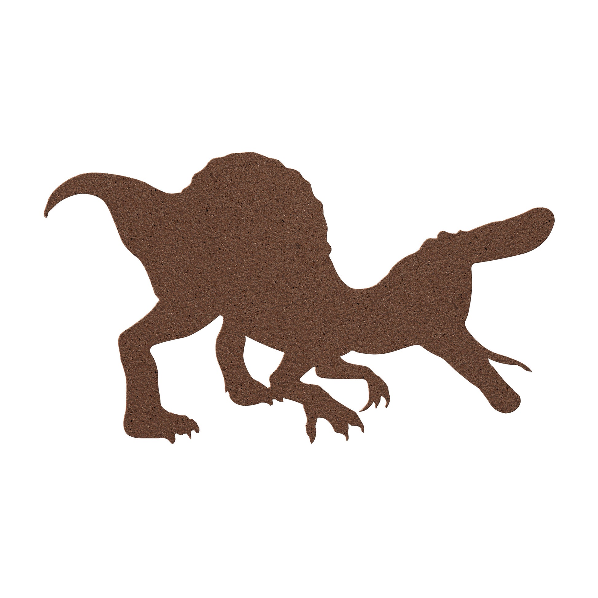 Lightweight steel dinosaur cut-out in 36-inch size.
