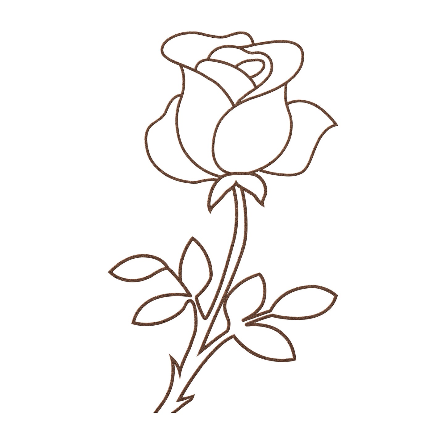 Elegant flower metal sign for garden wall art
