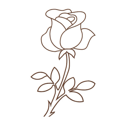 Elegant flower metal sign for garden wall art
