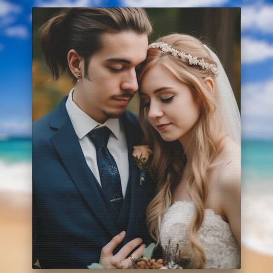 Custom Love Story Canvas – Personalized Romantic Wall Art
