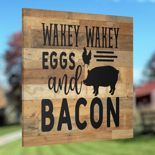 "Wakey Wakey Eggs And Bacon" Wall Art - Weave Got Gifts - Unique Gifts You Won’t Find Anywhere Else!