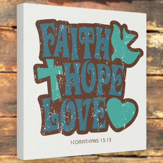 "Faith, Hope, Love" Wall Art - Weave Got Gifts - Unique Gifts You Won’t Find Anywhere Else!