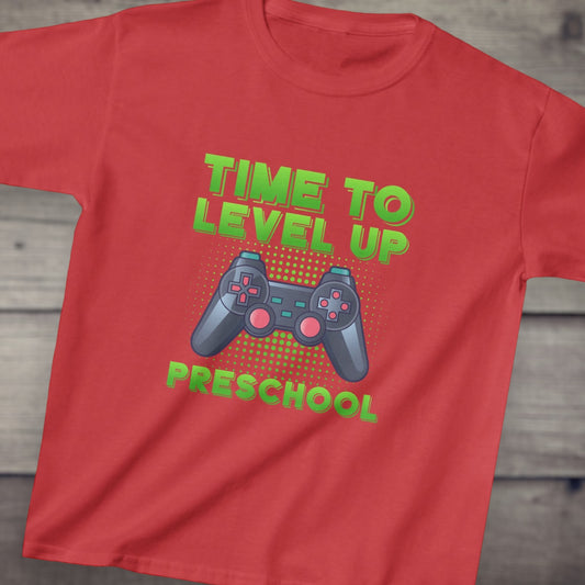"Time To Level Up - Preschool" Kids Shirt - Weave Got Gifts - Unique Gifts You Won’t Find Anywhere Else!