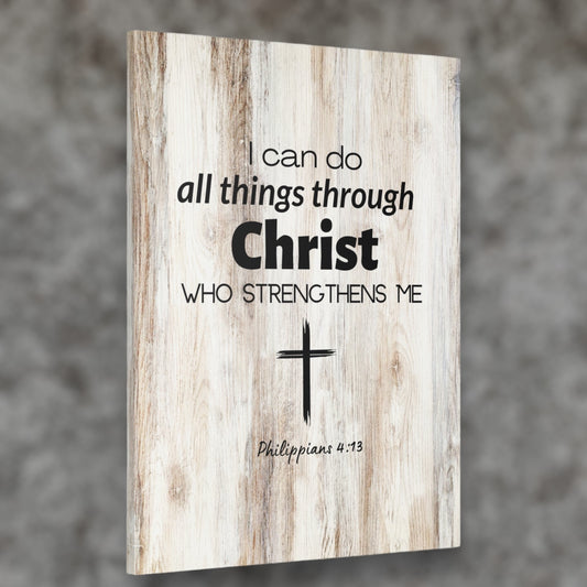 "I Can Do All Things Through Christ" Wall Print - Weave Got Gifts - Unique Gifts You Won’t Find Anywhere Else!
