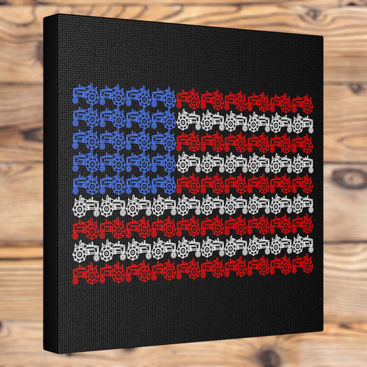 "Tractor American Flag" Wall Art - Weave Got Gifts - Unique Gifts You Won’t Find Anywhere Else!