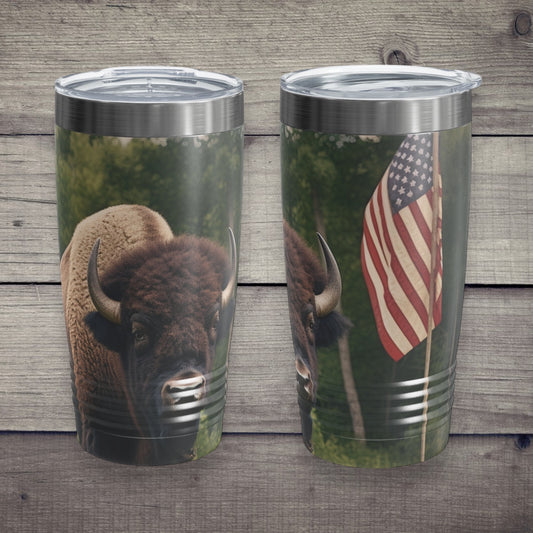 "American Buffalo" Stainless Steel Tumbler - Weave Got Gifts - Unique Gifts You Won’t Find Anywhere Else!
