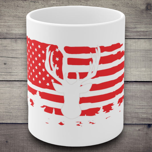 "American Deer" Coffee Mug - Weave Got Gifts - Unique Gifts You Won’t Find Anywhere Else!