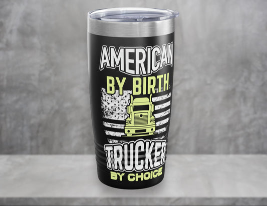 "American Trucker" Tumbler - Weave Got Gifts - Unique Gifts You Won’t Find Anywhere Else!