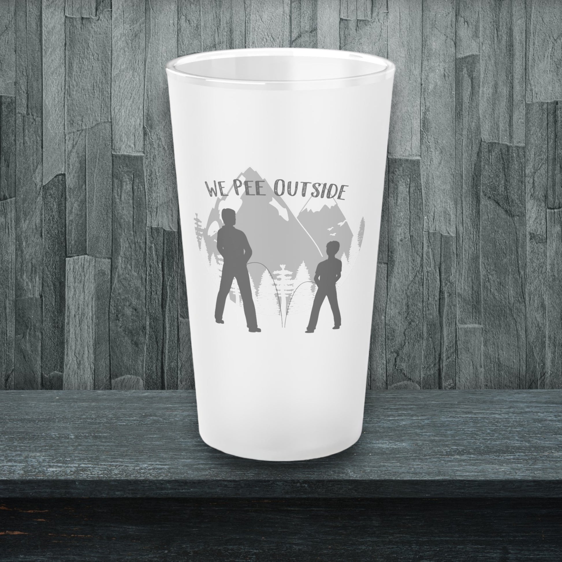 Dad Pint Glass – Funny Camping Beer Glass for Fathers

