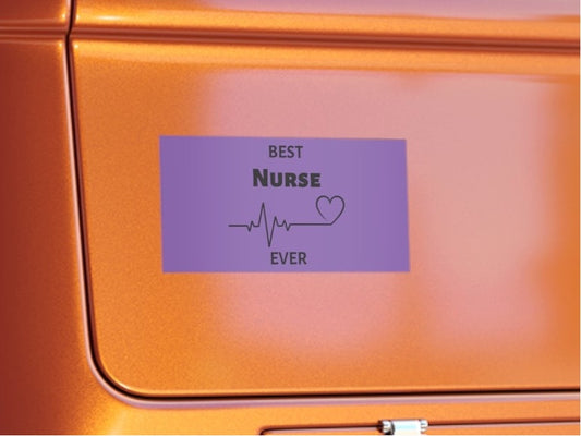 "Best Nurse Ever" Bumper Sticker - Weave Got Gifts - Unique Gifts You Won’t Find Anywhere Else!