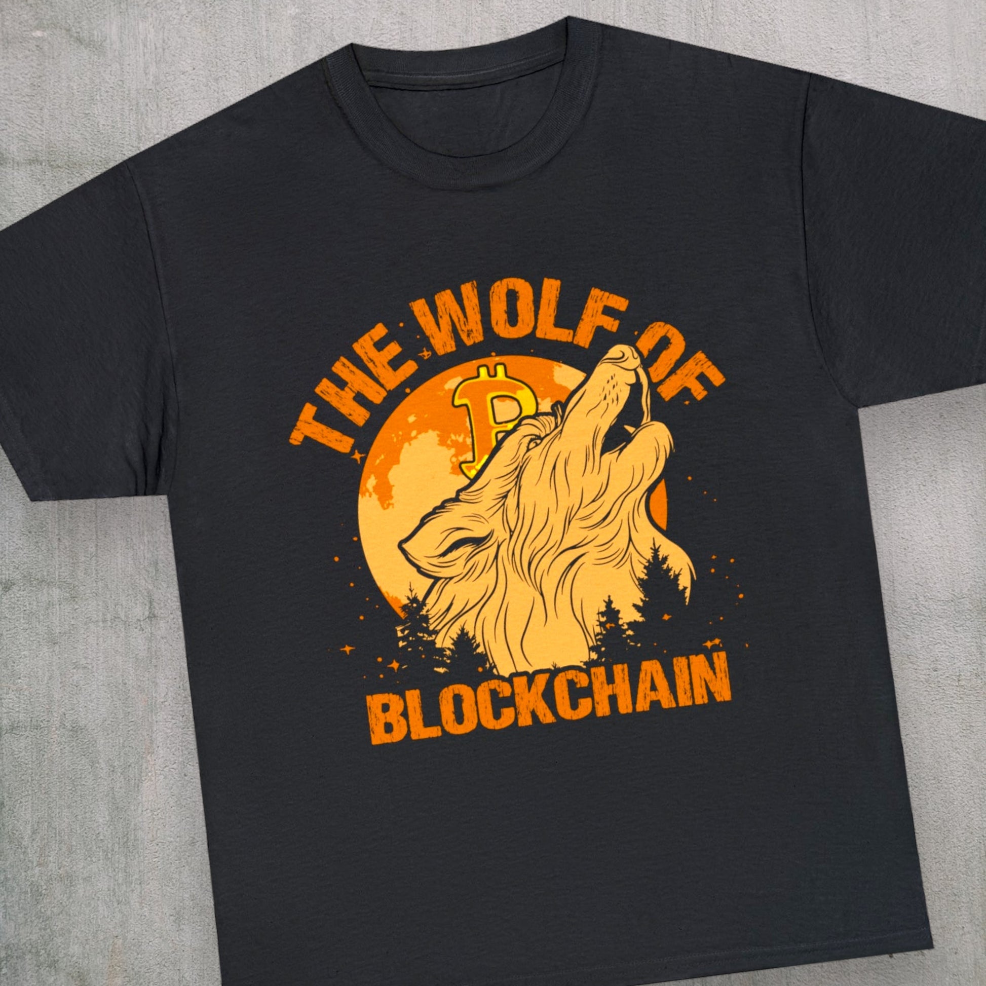 The Wolf of Blockchain Bitcoin t-shirt
