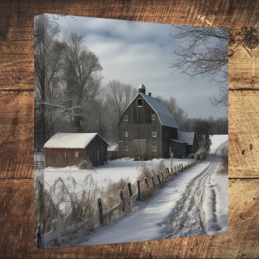 "Farm Winter Wonderland" Wall Art - Weave Got Gifts - Unique Gifts You Won’t Find Anywhere Else!