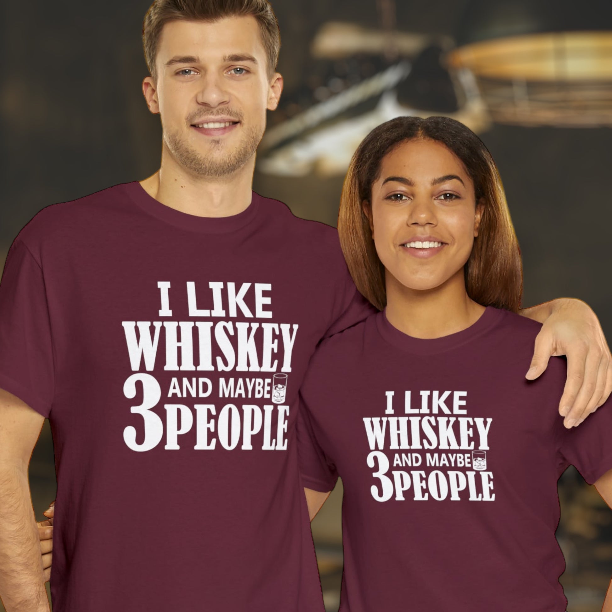 "I Like Whiskey & Like 3 People" T-Shirt - Weave Got Gifts - Unique Gifts You Won’t Find Anywhere Else!