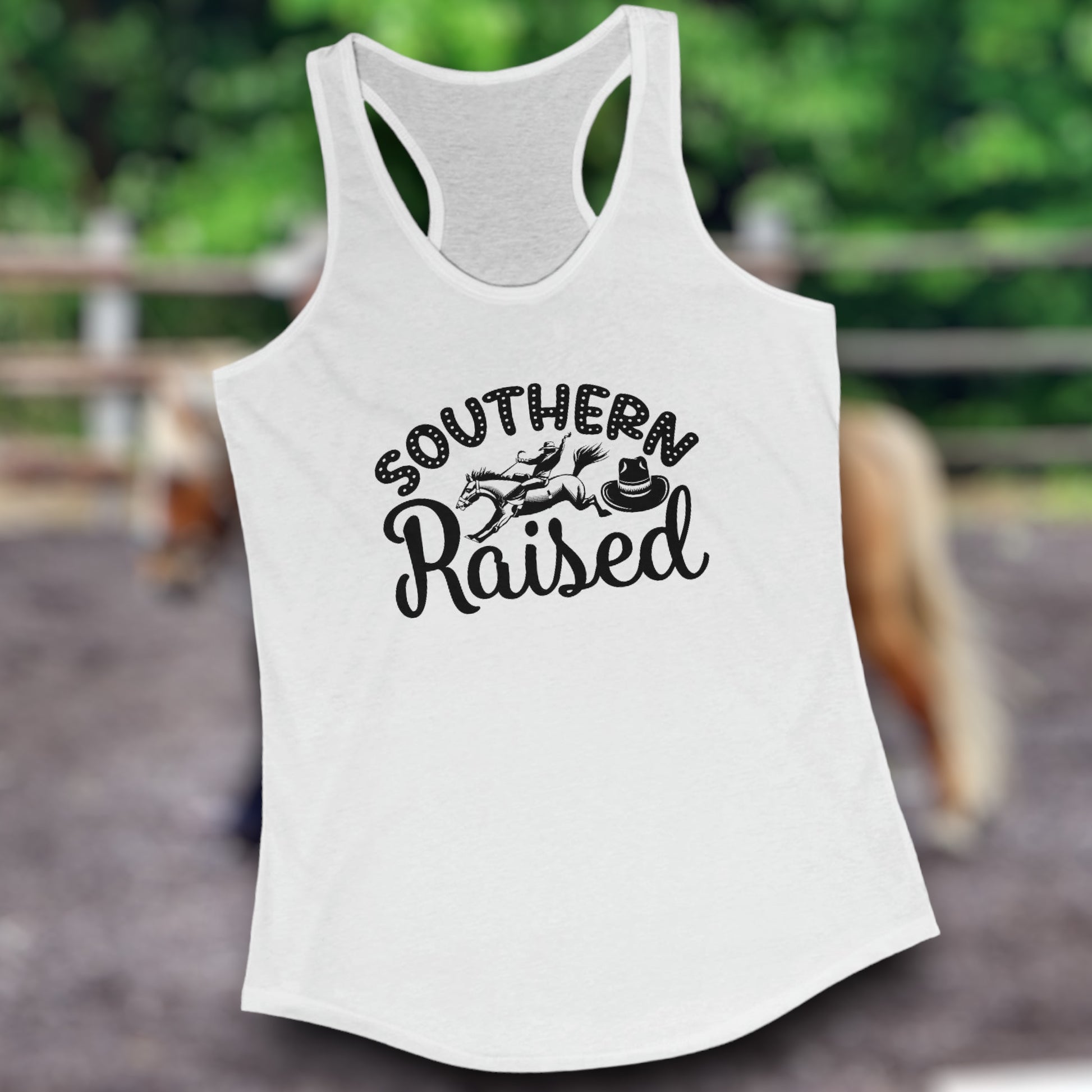 Country Girl Tank Top – Southern Raised Cowboy Hat Tank