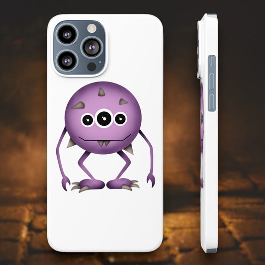"Happy Purple Creature" iPhone Case - Weave Got Gifts - Unique Gifts You Won’t Find Anywhere Else!