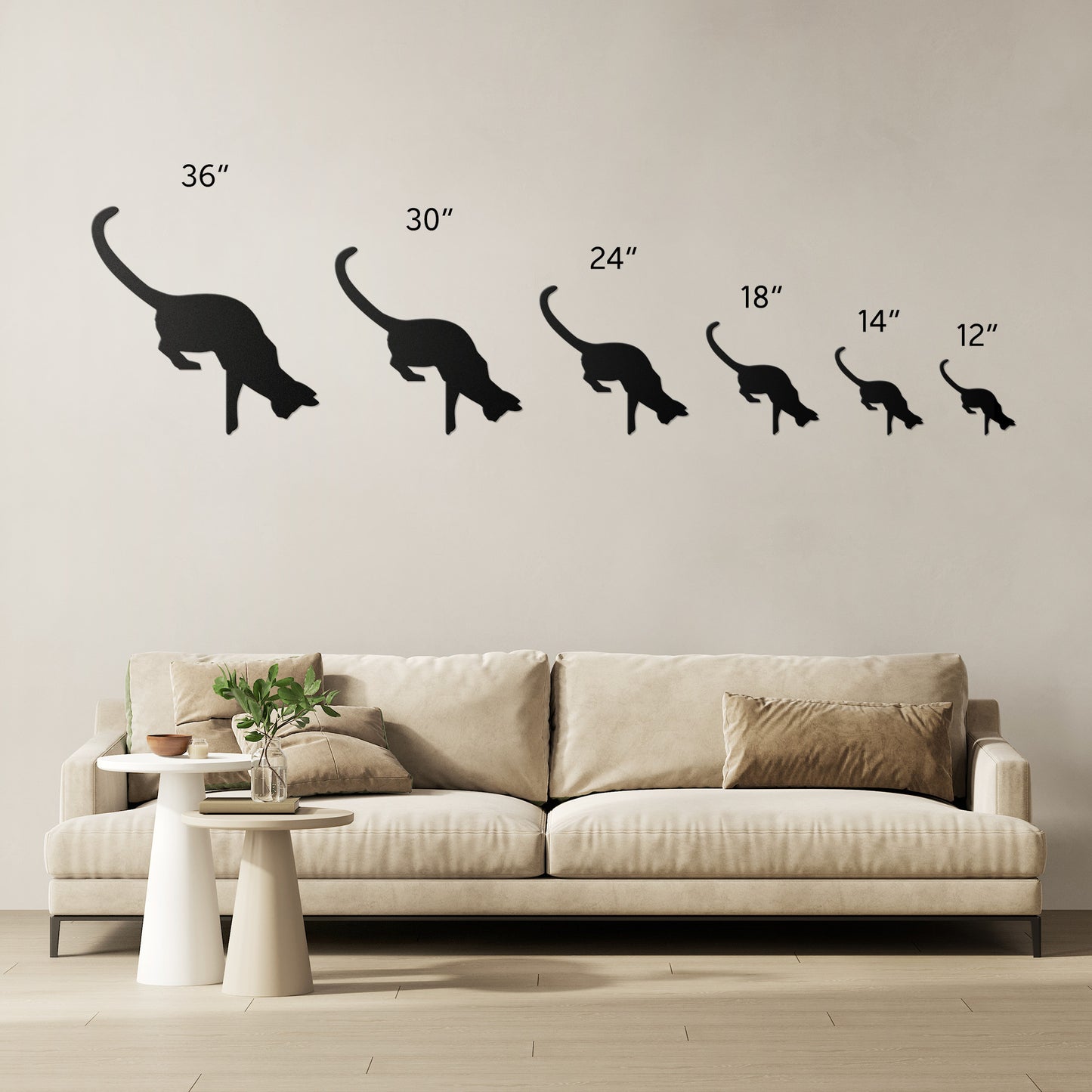 Decorative picture frame corner with a curious cat design
