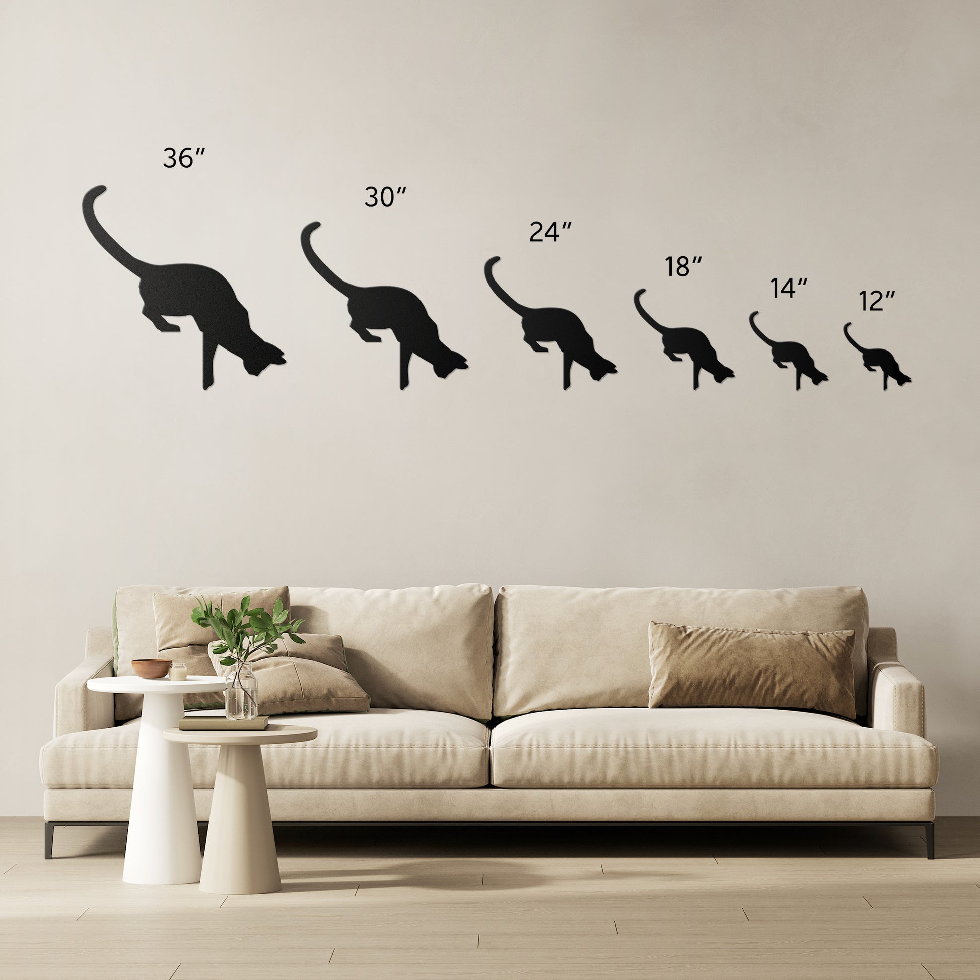 Decorative picture frame corner with a curious cat design
