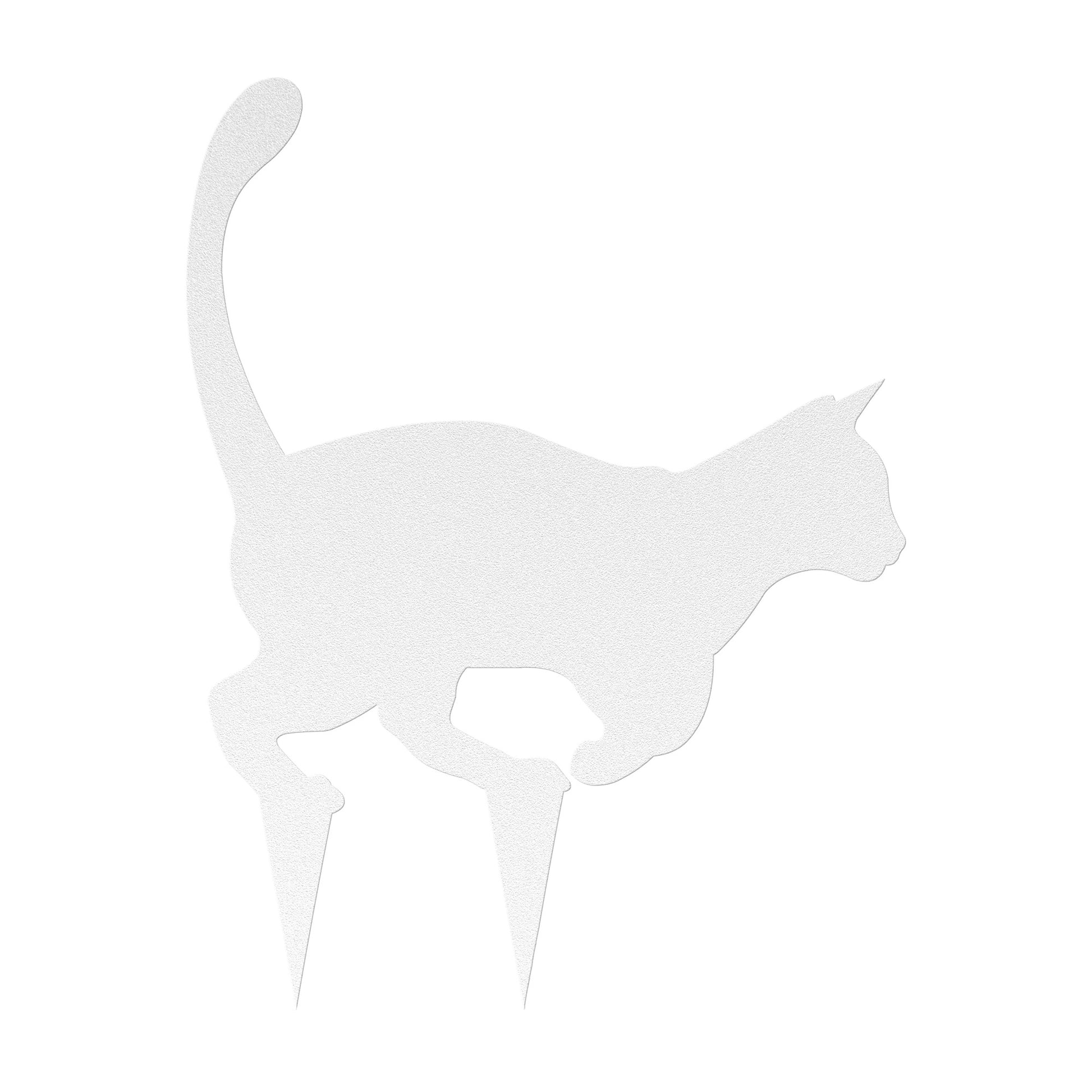 Weather-resistant metal cat garden décor for outdoor spaces
