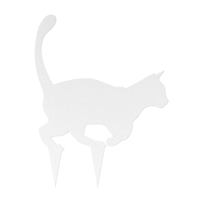 Weather-resistant metal cat garden décor for outdoor spaces
