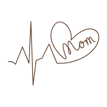Unique gift for mom – heartbeat wall decor