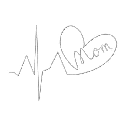 "Heartbeat Mom" Steel Sign - Weave Got Gifts - Unique Gifts You Won’t Find Anywhere Else!