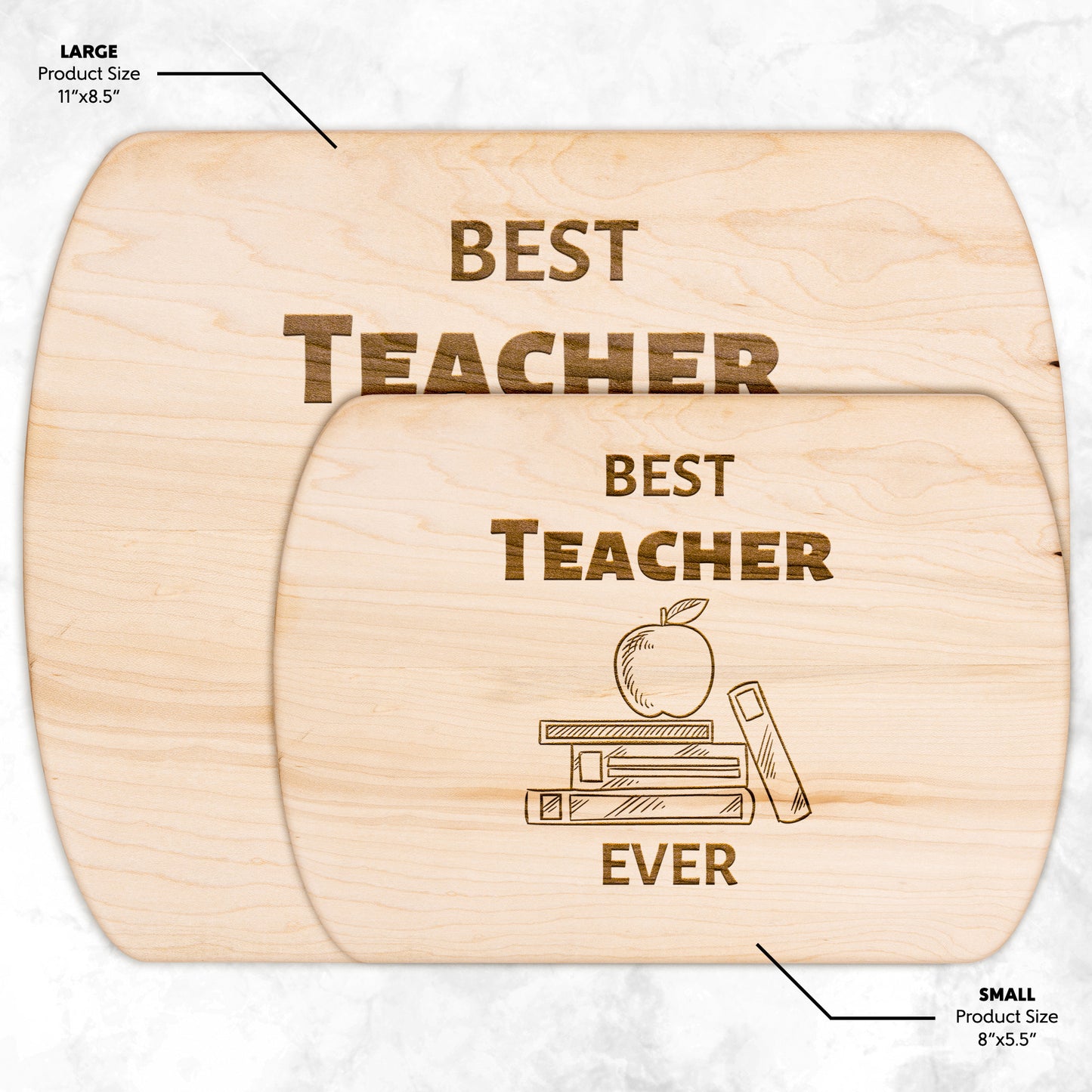 "Best Teacher Ever" Hardwood Cutting Board - Weave Got Gifts - Unique Gifts You Won’t Find Anywhere Else!