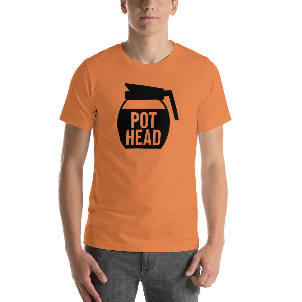 "Unique gift idea - 'Pot Head' t-shirt for marijuana and coffee fans."