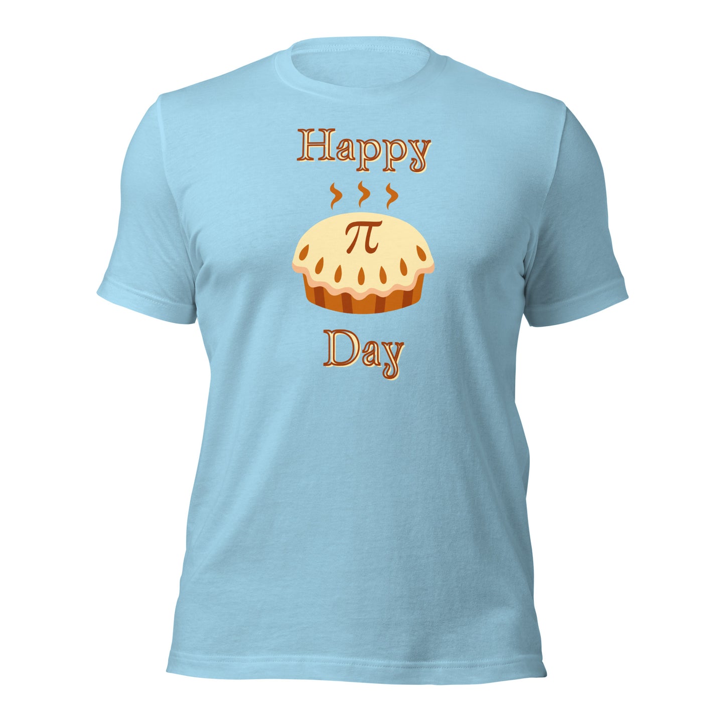 Heather color Pi Day shirt blending cotton and polyester