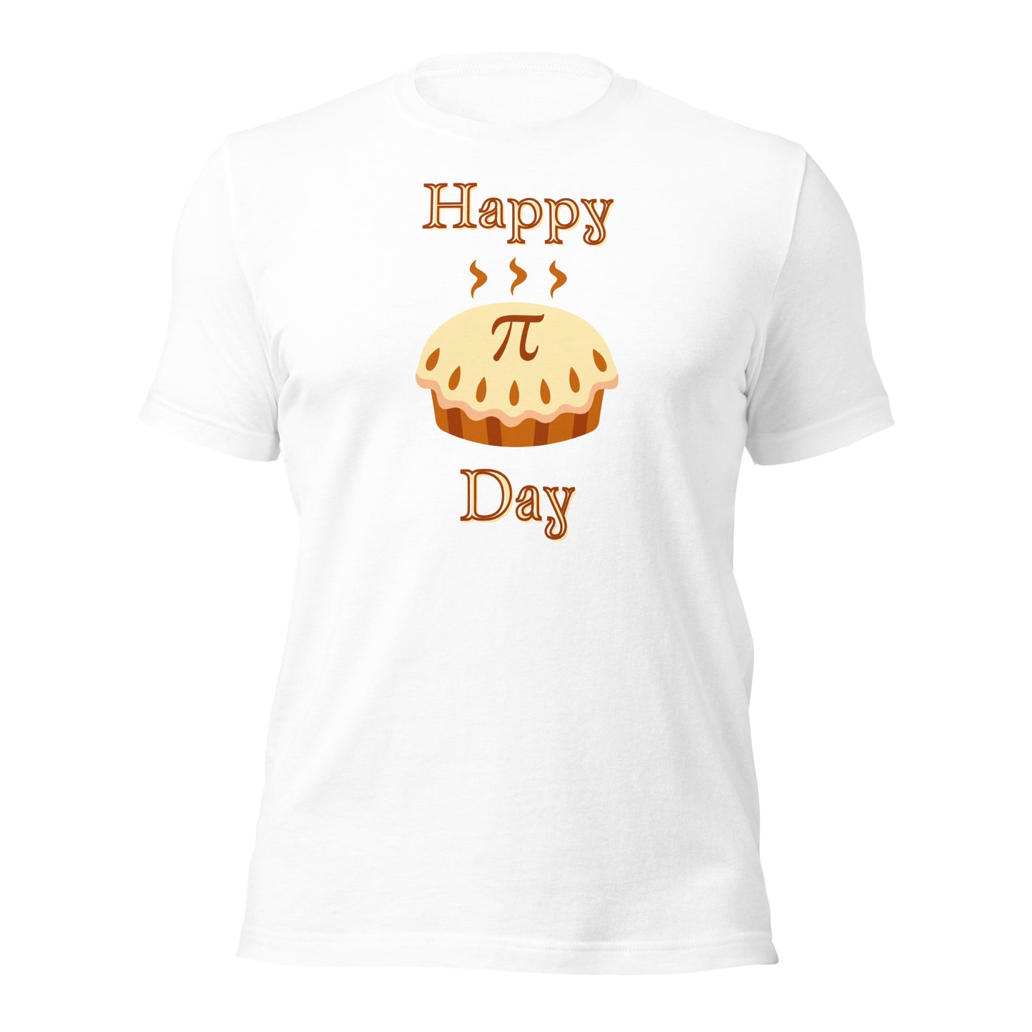 Math enthusiast wearing a Pi Day celebration shirt