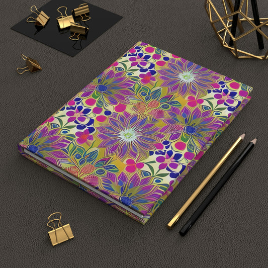 "Flower Illusion" Notebook Journal - Weave Got Gifts - Unique Gifts You Won’t Find Anywhere Else!