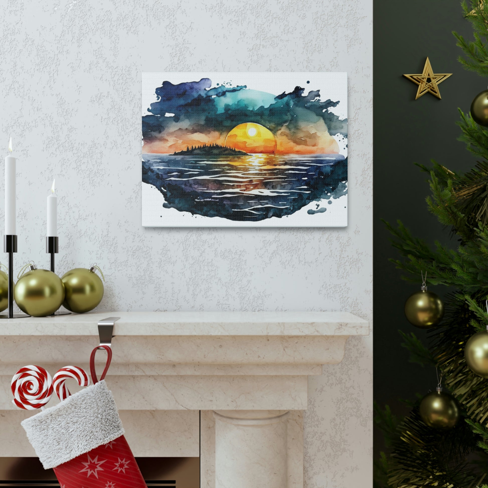 "Sunset At The Lake" Wall Art - Weave Got Gifts - Unique Gifts You Won’t Find Anywhere Else!