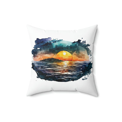 "Sunset At The Lake" Throw Pillow - Weave Got Gifts - Unique Gifts You Won’t Find Anywhere Else!