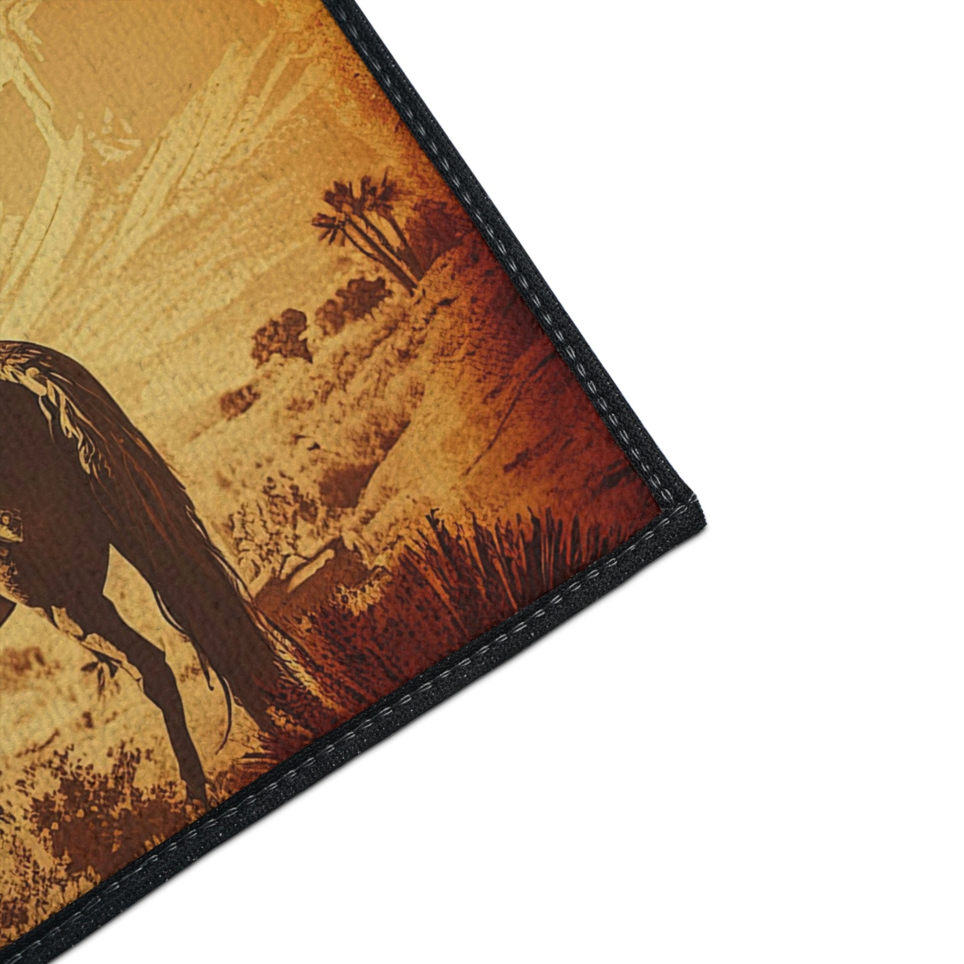"Cowboy Riding A Horse" Door Mat - Weave Got Gifts - Unique Gifts You Won’t Find Anywhere Else!