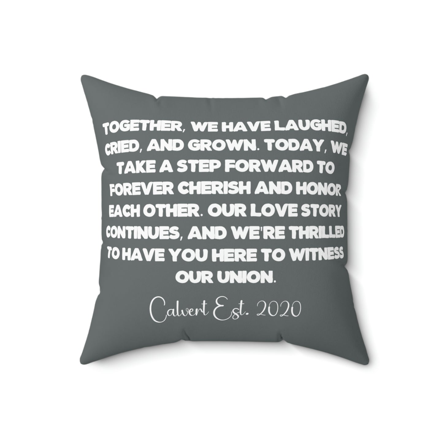 "Custom Text" Wedding Day Throw Pillow - Weave Got Gifts - Unique Gifts You Won’t Find Anywhere Else!