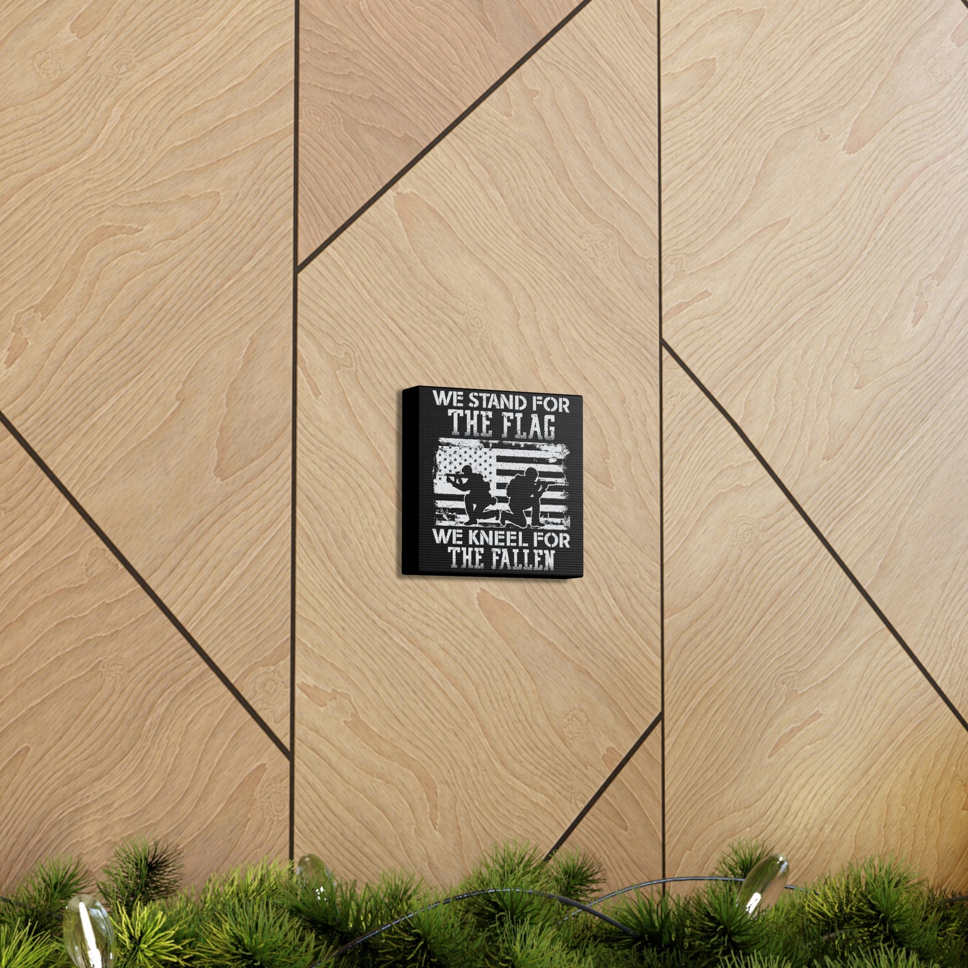 "We Stand, We Kneel" Flag Canvas Wall Art - Weave Got Gifts - Unique Gifts You Won’t Find Anywhere Else!