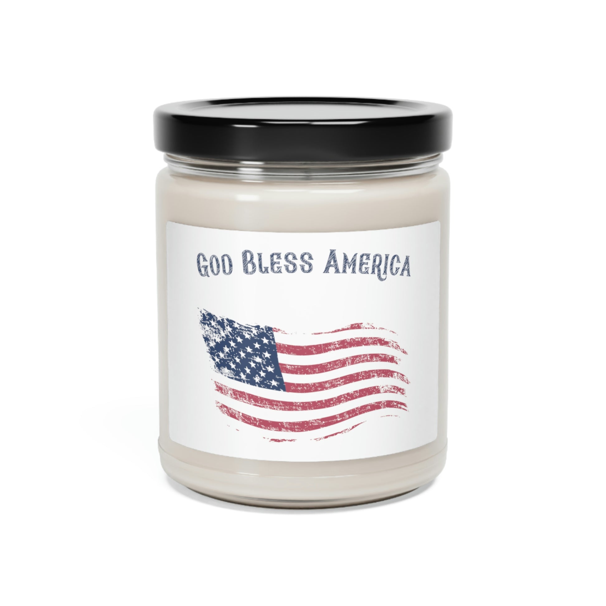 Patriotic American flag candle for home decor