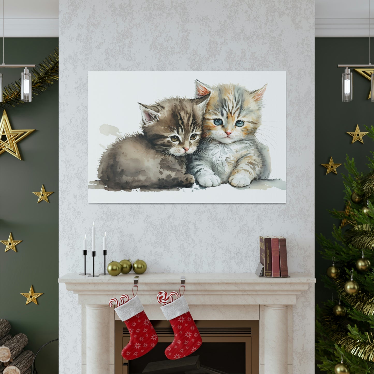 "Cuddling Kittens" Wall Art - Weave Got Gifts - Unique Gifts You Won’t Find Anywhere Else!