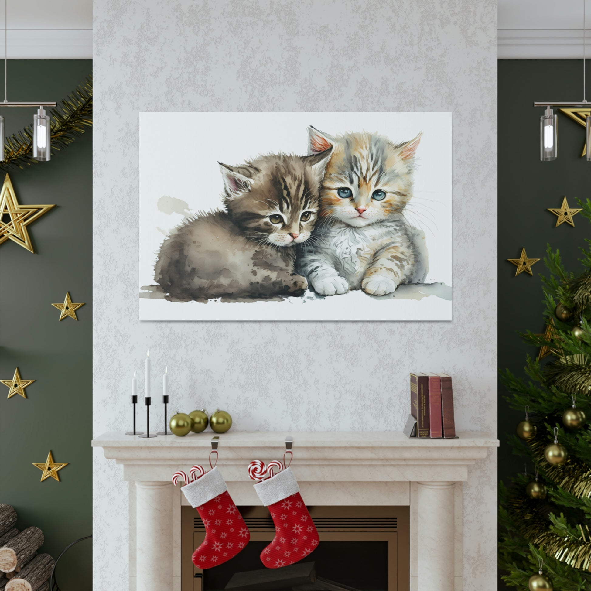 "Cuddling Kittens" Wall Art - Weave Got Gifts - Unique Gifts You Won’t Find Anywhere Else!