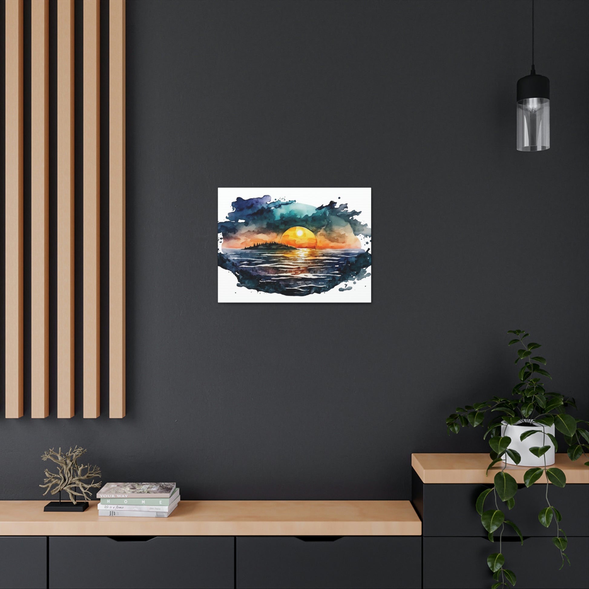 "Sunset At The Lake" Wall Art - Weave Got Gifts - Unique Gifts You Won’t Find Anywhere Else!