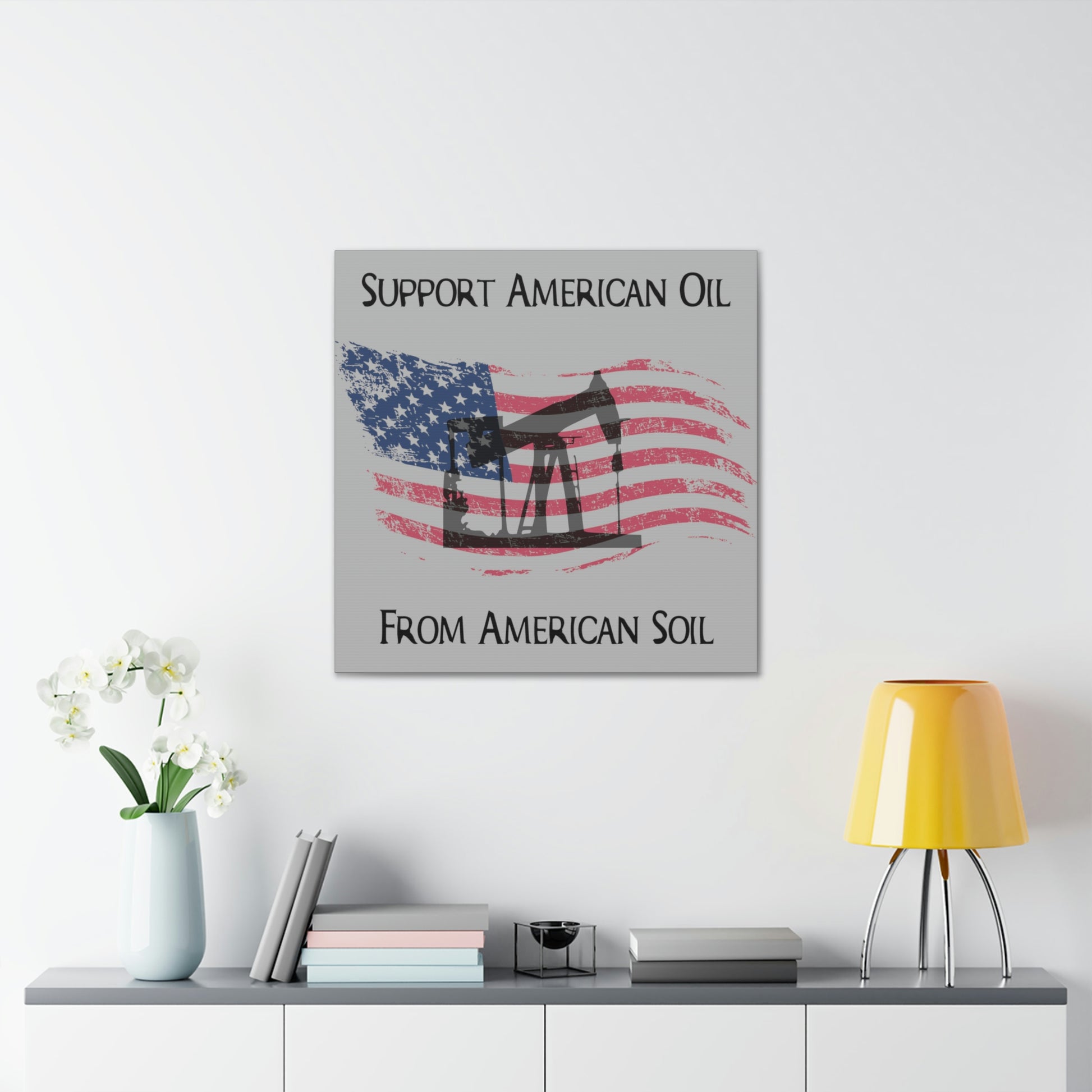 “American Oil, American Soil” Canvas Wall Art - Weave Got Gifts - Unique Gifts You Won’t Find Anywhere Else!