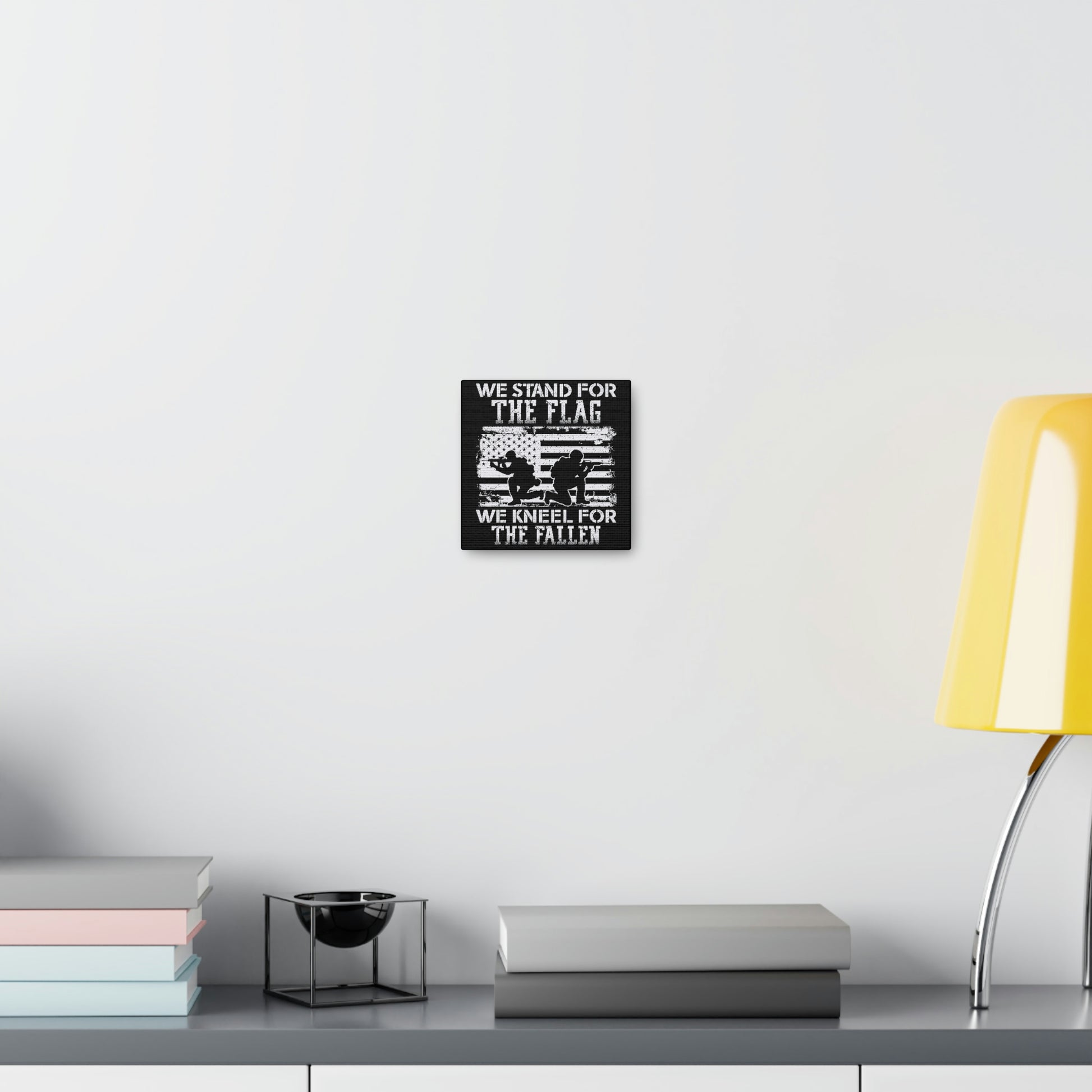 "We Stand, We Kneel" Flag Canvas Wall Art - Weave Got Gifts - Unique Gifts You Won’t Find Anywhere Else!