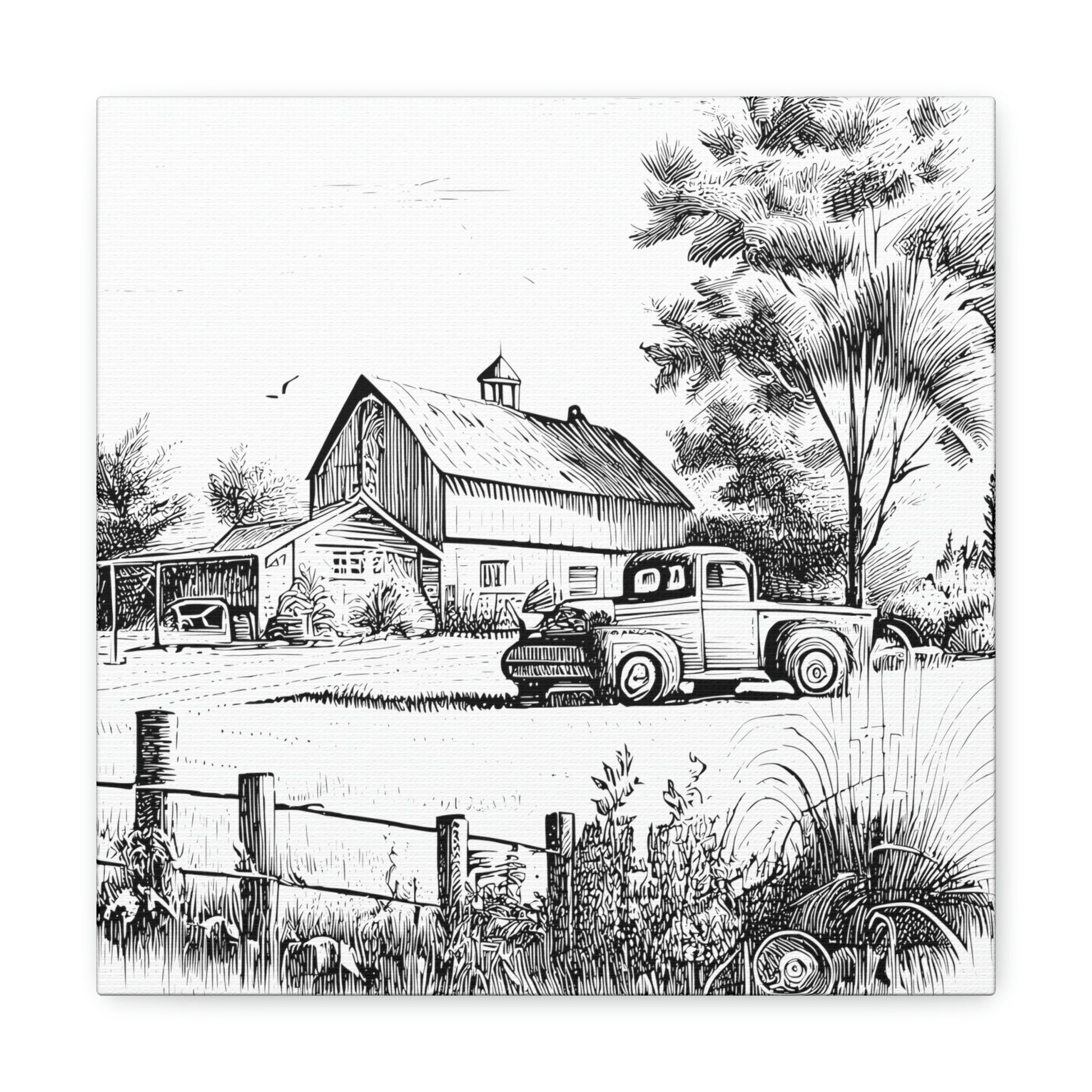 "Rustic Farm Memories" Canvas Wall Art - Weave Got Gifts - Unique Gifts You Won’t Find Anywhere Else!