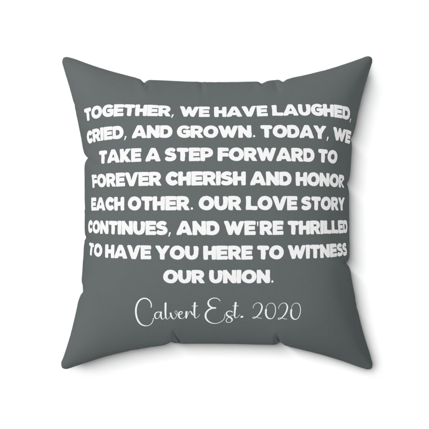 "Custom Text" Wedding Day Throw Pillow - Weave Got Gifts - Unique Gifts You Won’t Find Anywhere Else!